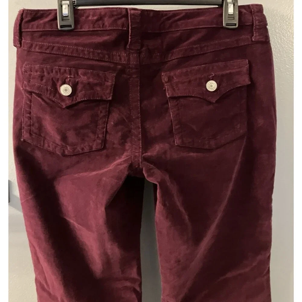 London Jeans Magenta Corduroy Pants Size 10 Tall - Picture 6 of 7